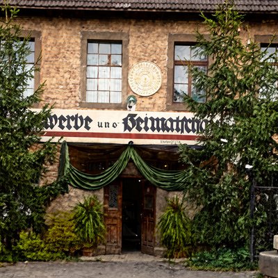 Eingang zur Gewerbe und Heimatschau