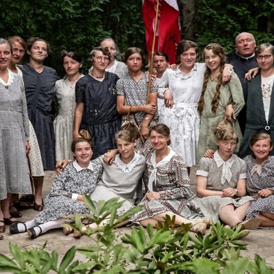 Etwa 1924 - Marienverein beim Ausflug an die Mosel